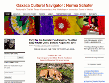 Tablet Screenshot of oaxacaculture.com
